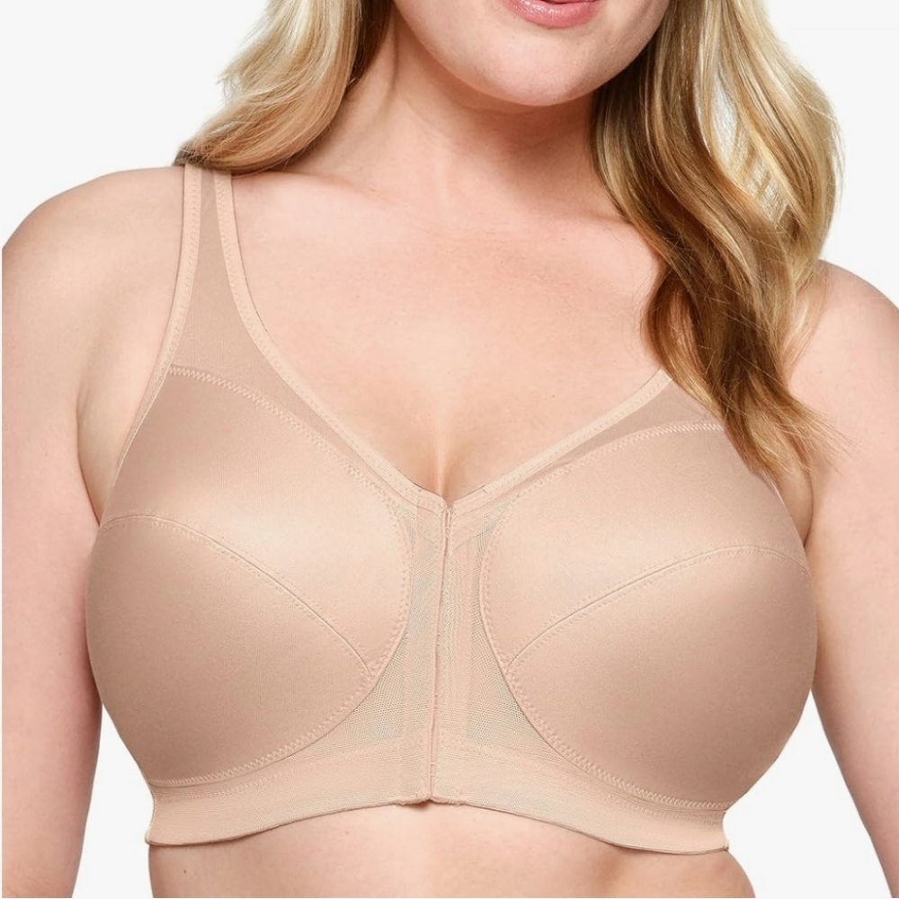 Glamorise Women's MagicLift Front Close Posture Back Support Bra #1265